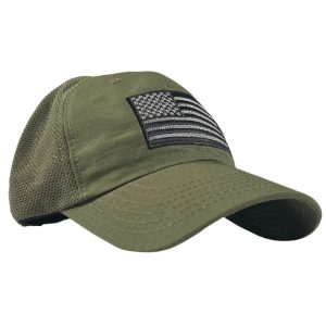 Red White Blue Apparel American Flag Ranger Green Mesh Back - RANGE HAT